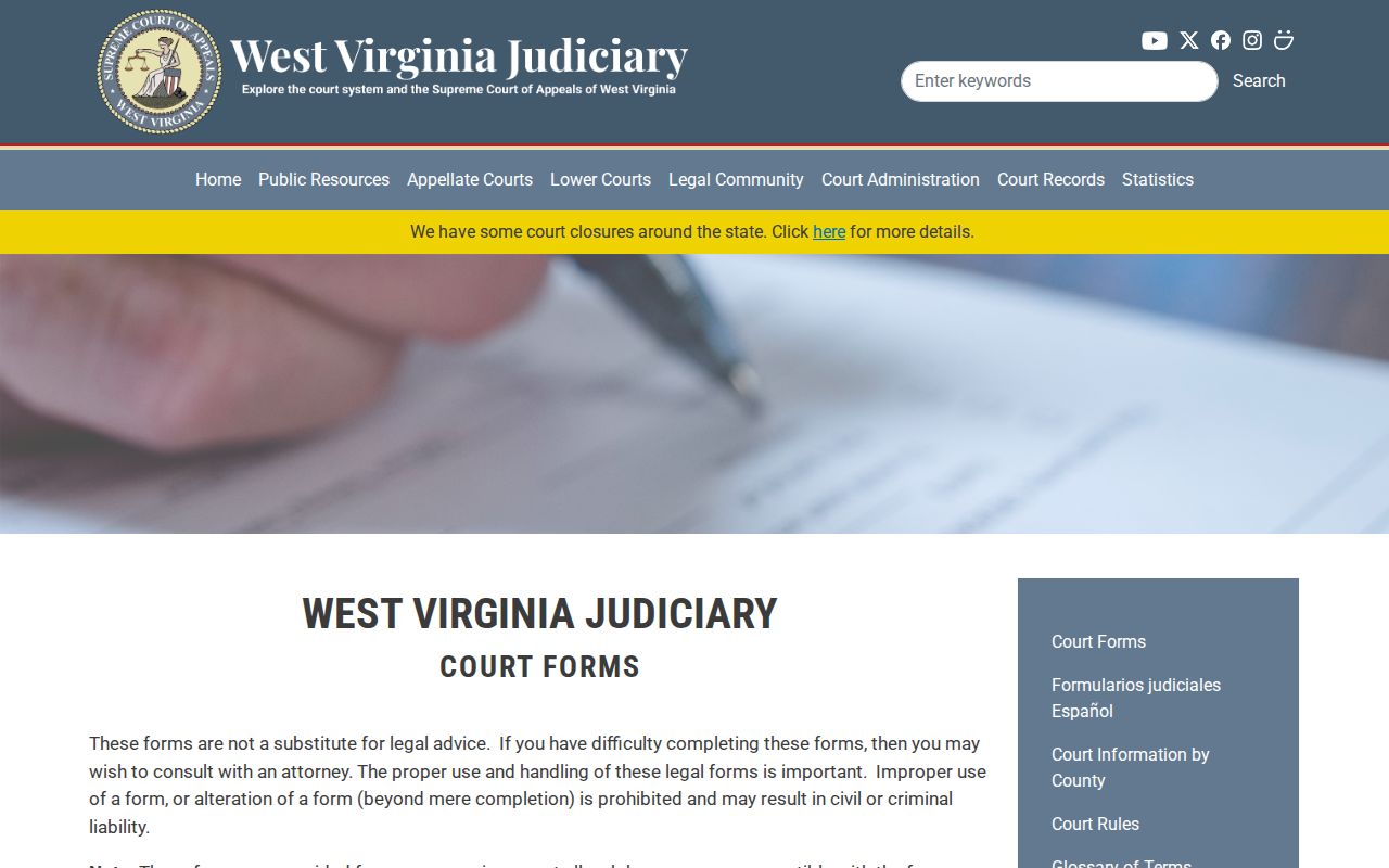 Lincoln County criminal court case official forms library