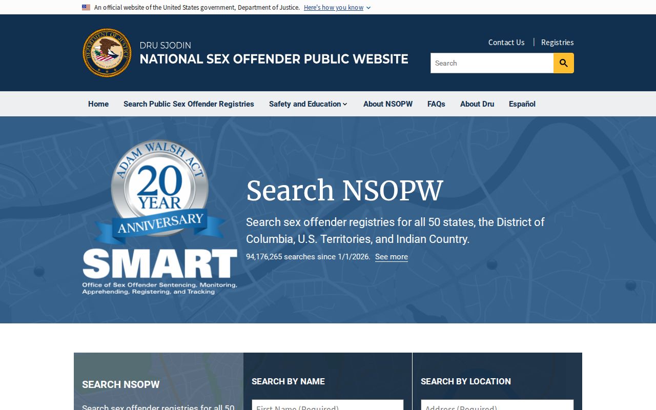 Lincoln County sex offender search through the national NSOPW portal