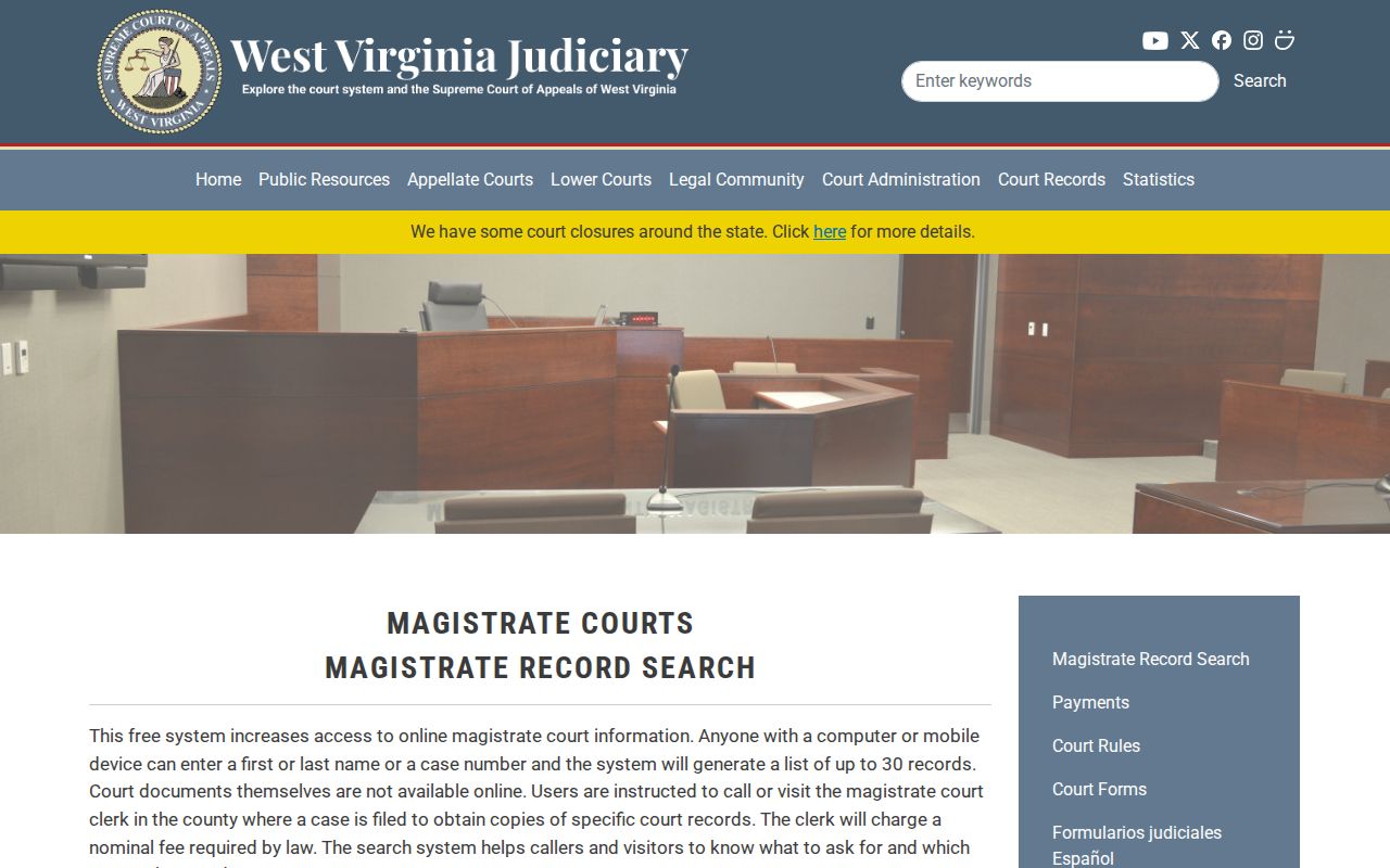 Lincoln County court routing for West Hamlin criminal records